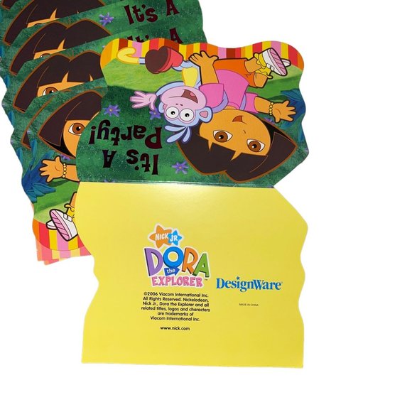 New Open American Greeting Dora The Explorer Birthday Party Invitations 2 Packs - Picture 5 of 6
